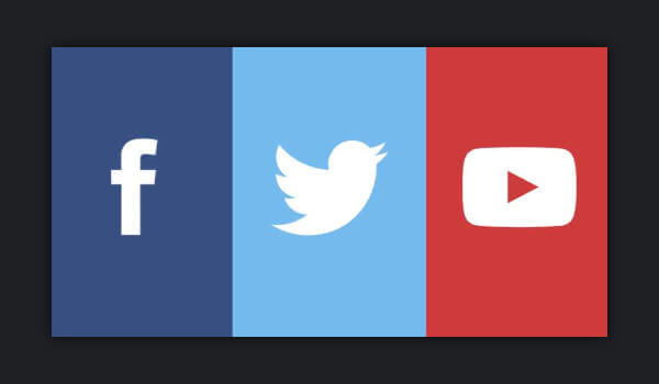 YouTube, Facebook, Twitter, Instagram gibi sosyal medyalar